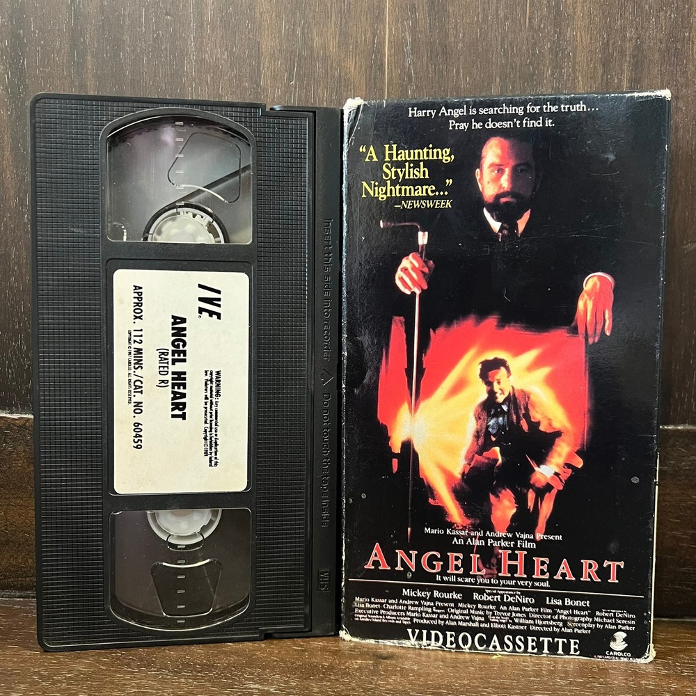 Angel Heart VHS 1987 Mickey Rourke Robert De Niro Alan Parker IVE
